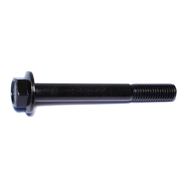 Midwest Fastener Class 10.9, M12-1.75 Flange Bolt, Black Phosphate Steel, 100 mm L, 2 PK 932982